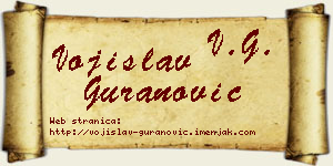 Vojislav Guranović vizit kartica